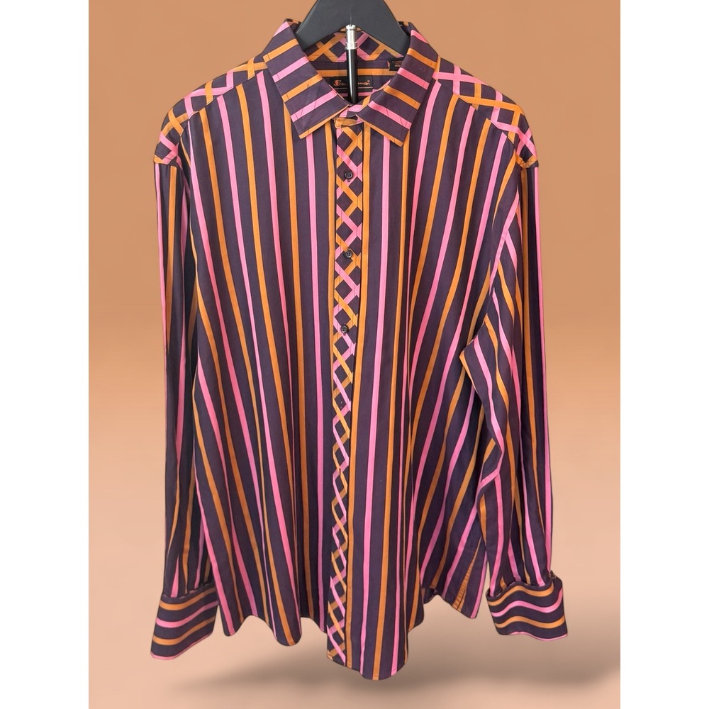 Ben Sherman Special Brew Mens XL Button-Down Striped Shirt